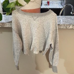 ✨3/$15✨Brandy Melville Distressed Crop Top